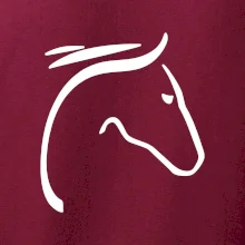 Kůň - hlava silueta