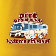 Dítě měním plány každých pět minut integrovaný obytňák