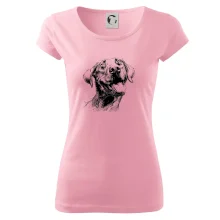 Černobílá karikatura Labrador světlý