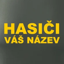 Hasiči - žlutý nápis - váš název sboru