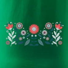 Folklor - květiny v řadě