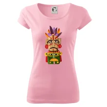 Mayové maska s peřím