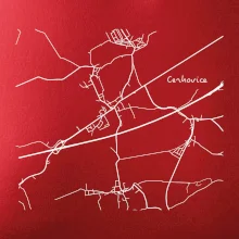 Černobílá mapa Cerhovice 267 61