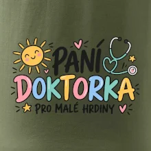Paní doktorka pro malé hrdiny - barevný nápis