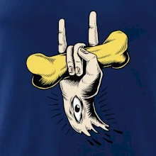 Rocková ruka kost a oko