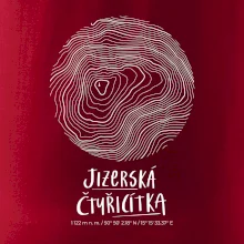 Jizerská čtyřicítka - vrstevnice v kruhu