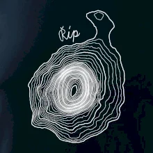 Říp - vrstevnice psací