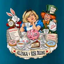 Alenka v říši dluhů čajový dýchánek státního rozpočtu