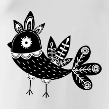 Ptáček černobílý folklór