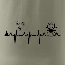 EKG Vánoce Vločky a sob