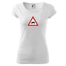 Dopravní značka - Pozor pasoucí se kůň