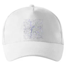 Praha - Mapa s vodními toky