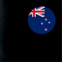 Nový Zéland - Vlajka kulatá prso