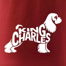 Kavalír king Charles španěl nápis v těle