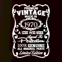 Vintage Etiketa - 1970