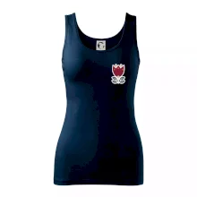 Folklor na prsu květina čtyřlistá