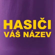 Hasiči - žlutý nápis - váš název sboru