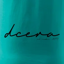 Psací nápis syn - dcera s ročníkem