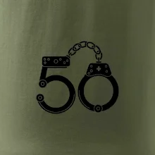 Narozeninové tričko pro policajta - pouta 50