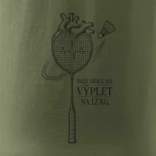 Badminton srdce s výpletem