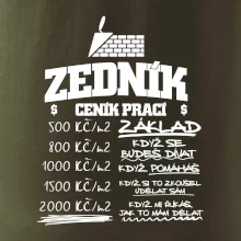 Ceník zedníka - cena za metr Ceník zedníka - cena za metr