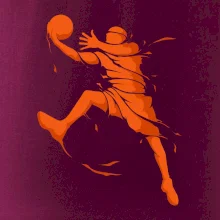 Basketball player splash