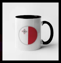 Vlajka Malta kulatá velká