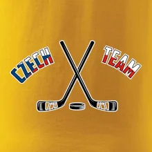 Czech team - hokejky a puk