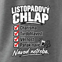 Listopadový chlap charisma a panák navíc