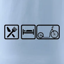 Eat sleep koloběžka velké a malé kolo