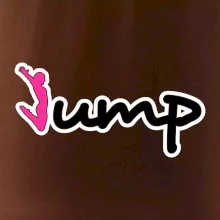 Jump - nápis a panáček