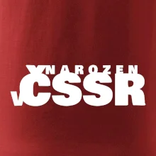 Nápis - Narozen v ČSSR