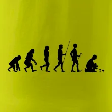 Evoluce houbař muž