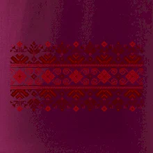 Ukrajinský vzor - červený