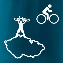 Mapa ČR + kolo na prsu