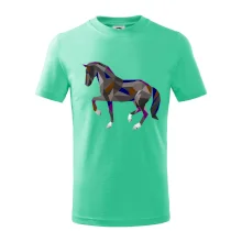 Kůň geometrie barevný