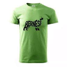 Bernese Mountain Dog nápis v těle