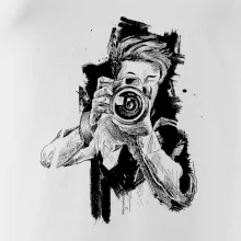 Fotograf kreslený tužkou