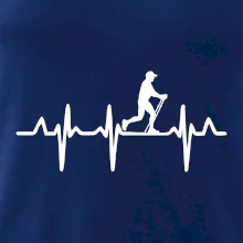 EKG nordic walking muž