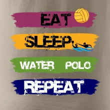 Eat sleep watter polo barevné