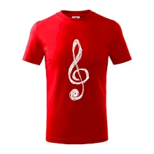 Houslový klíč kreslený