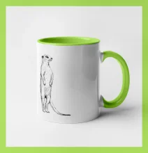 Surikata černá kresba