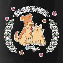 Kočka a pes best friends