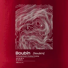 Boubín - vrstevnice v obdélníku