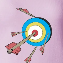 Šípy v barevném terči