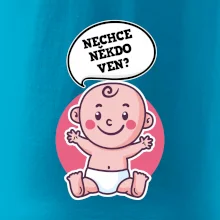 Nechce někdo ven - Triko pro porodní asistentku Nechce někdo ven - Triko pro porodní asistentku