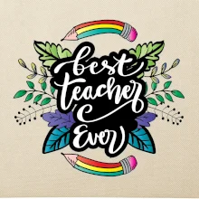 Barevné tužky best teacher ever