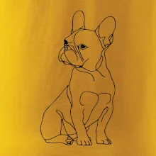 Francouzský buldoček černá kresba