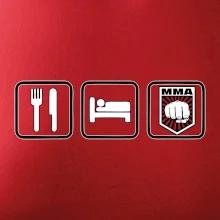 Eat sleep MMA v řádku
