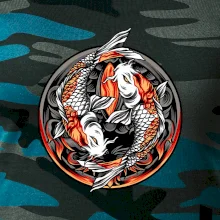 Yin & Yang Koi kapr - oranžový